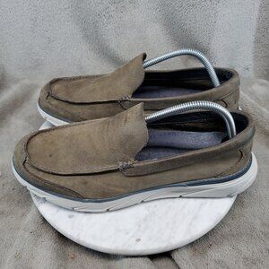 L.L. Bean Shoes Mens Size 10 Brown Leather Kennebec Slip On Sneakers